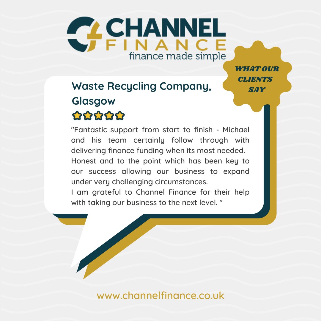 More high praise from a happy client!

We aim to provide a great service from start to finish and so receiving feedback like this one proves that it is working. 

Read more testimonials and see what types of deals we've been completing on our website:

channelfinance.co.uk/completed-deals