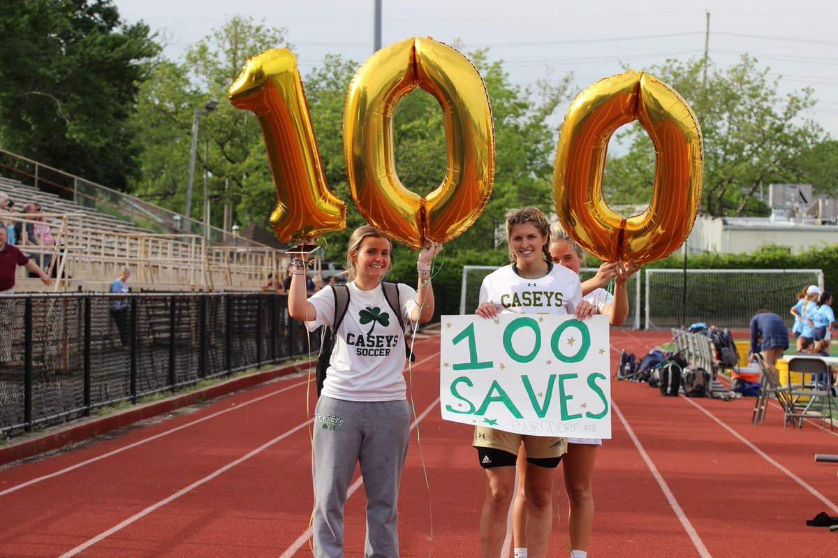 Rbc_CaseysGLax's tweet photo. With 6 saves yesterday, Ella Burgdorf reached the 100 career save milestone!!!  Great accomplishment for a player who switched positions to became our starting goalie in her senior season.  Congrats and way to go Ella!!!
@CaseysSports @sherlonapp @BrianDeakyne https://t.co/9JM2pDTdyz