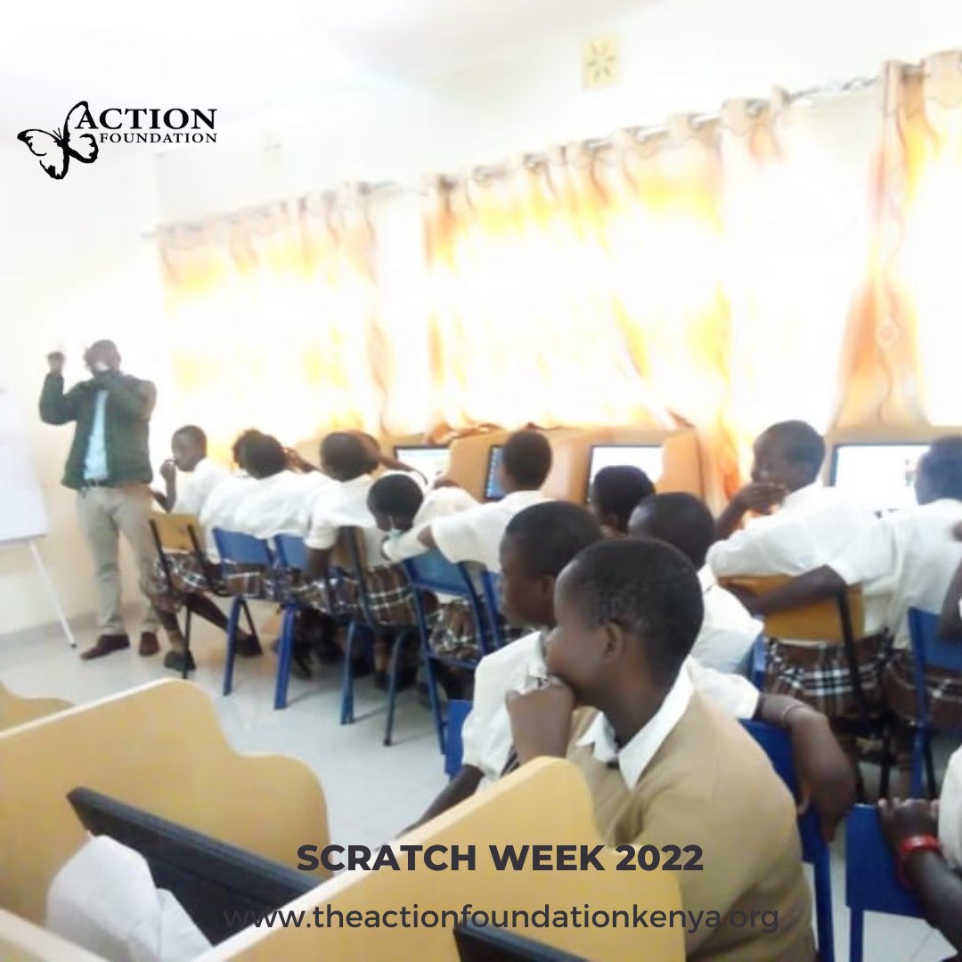 TheActionKenya's tweet photo. 4/4 Finally, we thank the teachers and students from St Angela Mumias Secondary School &amp; St. Kizito Secondary School for the Hearing Impaired in Kericho for being part of our #ScratchCelebration events.
We are thrilled to have reached over 200 students during #ScratchWeek2022 🎉 https://t.co/Y3qwwjyu6k