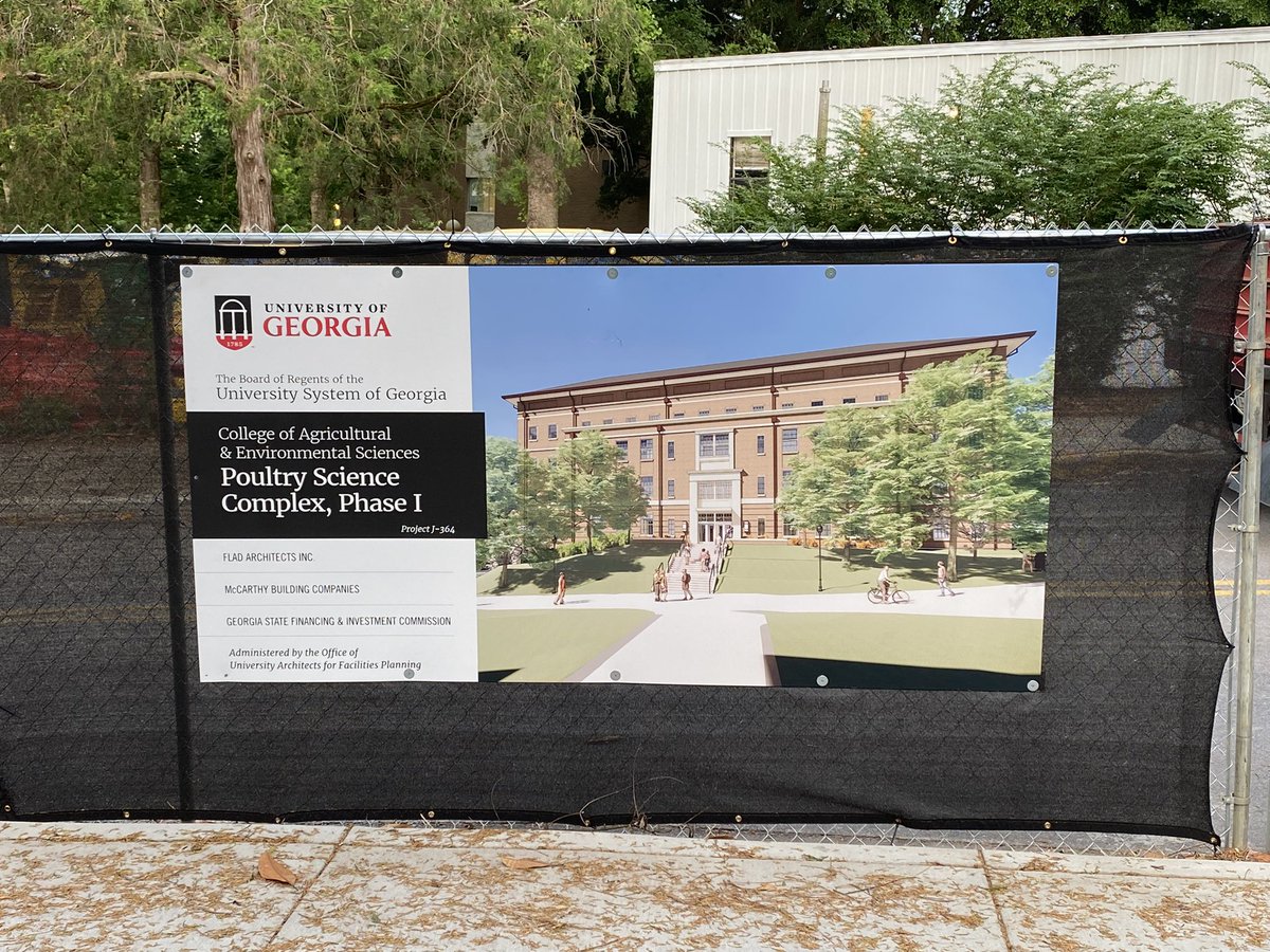 nplace01's tweet photo. Further developments with our #PoultryScienceBuilding Exciting opportunities ahead! @UGA_CollegeofAg @universityofga @GAPoultryFed @TobyMoore2 https://t.co/BB1qRADe8H