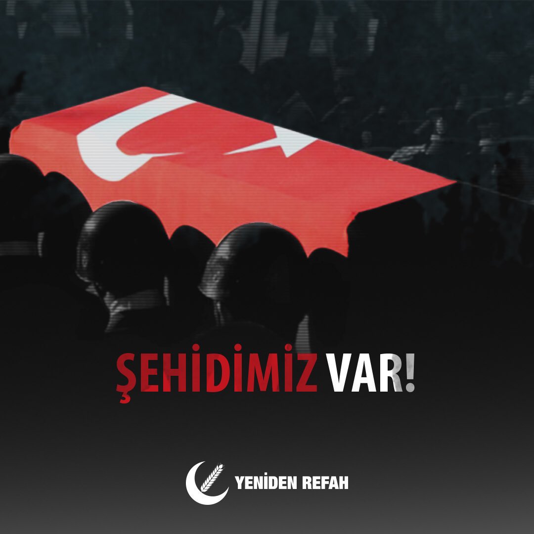 rprefahpartisi's tweet photo. Pençe-Kilit operasyon bölgesinde teröristlerle çıkan çatışmada şehit olan kahraman askerlerimize Cenab-ı Allah’tan rahmet; ailelerine, yakınlarına ve milletimize başsağlığı, yaralı askerlerimize acil şifalar diliyoruz. https://t.co/QD6udm4g9W