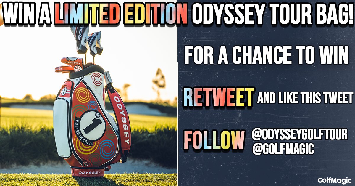 🚨 TOUR BAG GIVEAWAY ⛳️ – WIN a LIMITED EDITION Odyssey Tour Bag! 😍 Enter: 1. FOLLOW @OdysseyGolfTour and us ⛳️ 2. LIKE & RT this post 😍 Draw 07/06/22 Good luck!