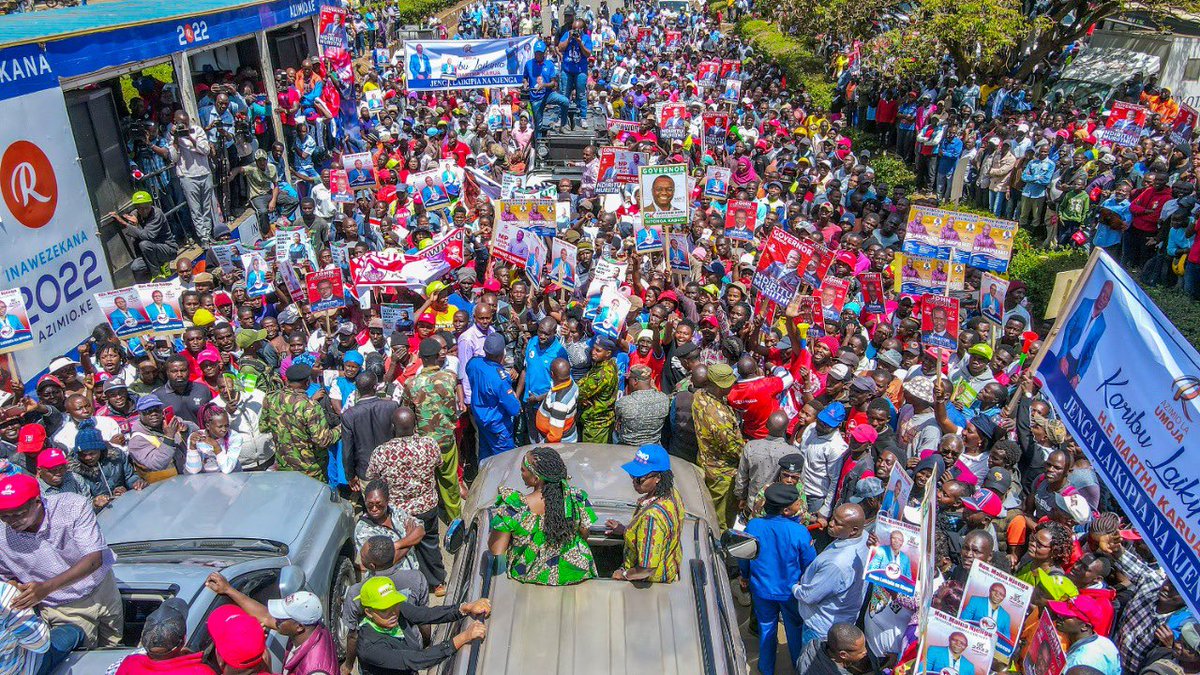 370Bkenya's tweet photo. The MARTHA EFFECT is being felt countrywide. Youth and old in equal measure are coming out to listen to the next leaders.
Men and women in both agree that it is time for women leadership at the top organs.
This is time for the MARTHA EFFECT.
#370B https://t.co/Pdj7vhKqVu