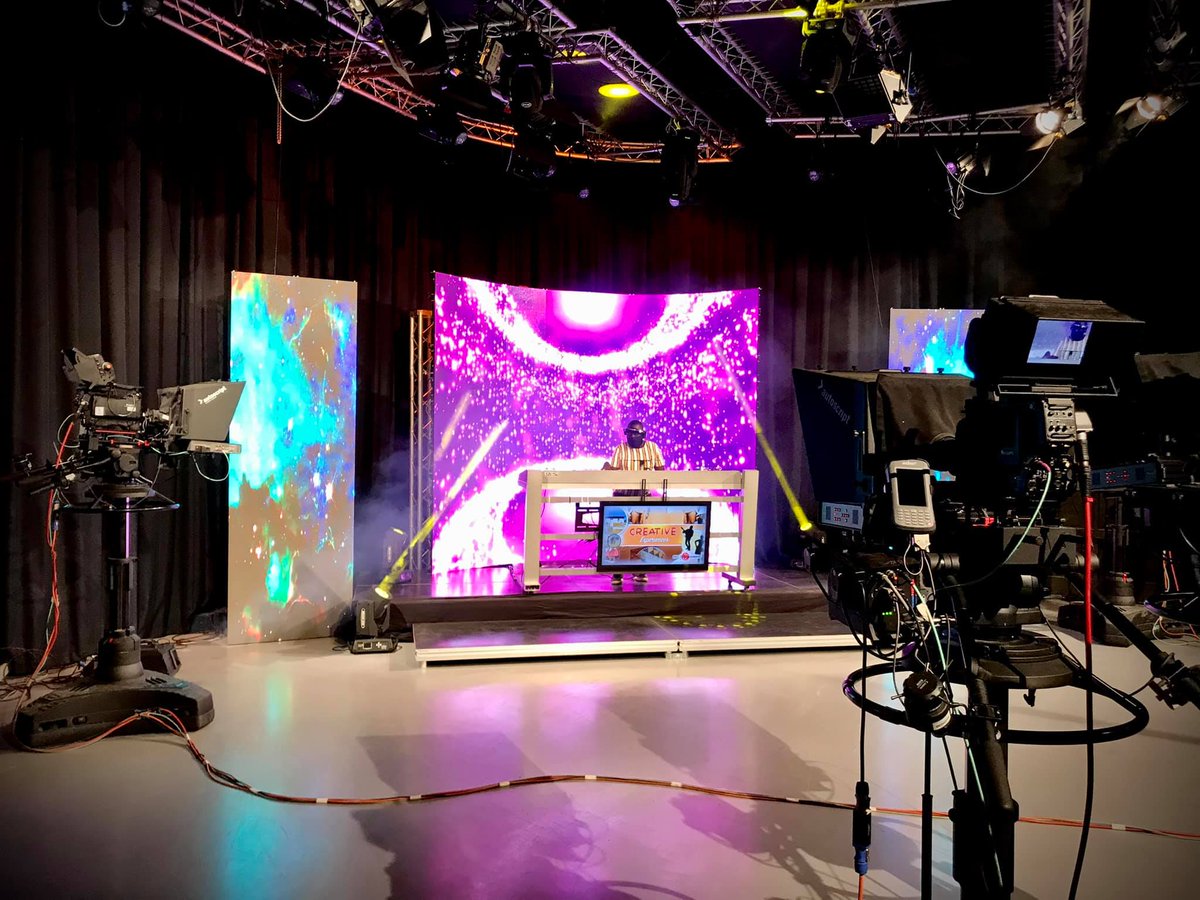 ColoursOSound's tweet photo. Afro-Heavens Creations produced Creative Experiences at the BTV studios, and we were there to make sure the stage is fitting for all activities with our Screens and Lightning.

#ColoursOfSound - Redefining Greatness Through Crisp Sound, Clean Visuals and a Perfect Experience. https://t.co/oRhboTbb7z