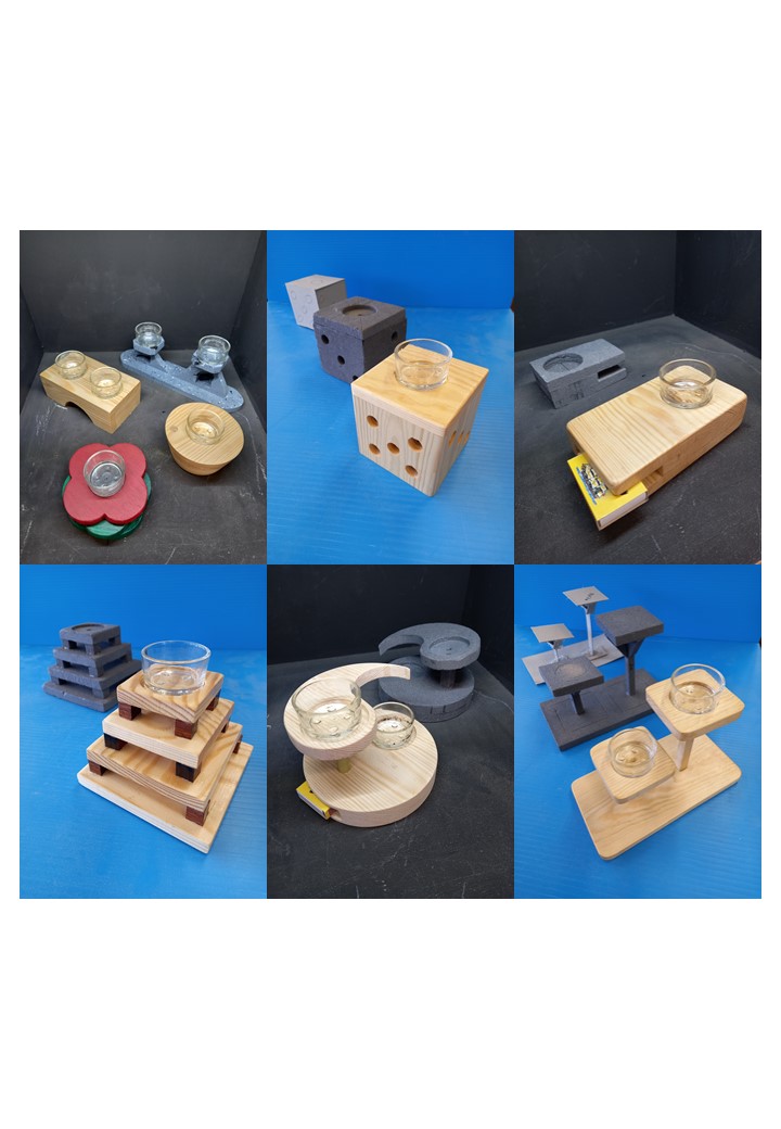 Yr10 have done well to finish off their tealight holder projects before half term. Some nice ideas whch took them through modelling in card and styrofoam before finalising their idea. They now await the themes for the NEA from the exam board.