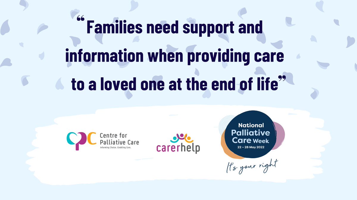 Palliative care workers can support the loved ones of people near the end of their life and help them live with their grief and bereavement.

#CarerHelp provides resources for carers and #palliativecare workers - visit carerhelp.com.au

#NPCW2022 <a href="/Pall_Care_Aus/">Palliative Care Australia</a> <a href="/CareSearch/">CareSearch</a>