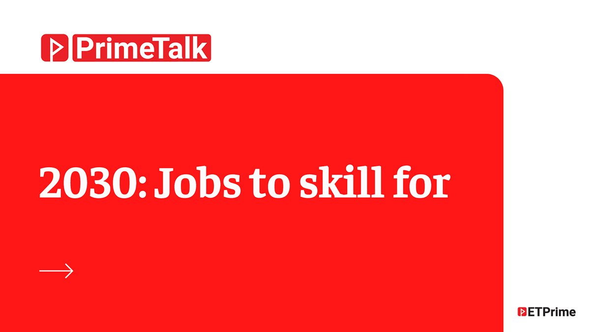 ETPrime_com's tweet photo. Are you ready for the jobs of 2030? 

To dig deeper, join this #PrimeTalk. Open to all.

Manish Sabharwal of @TeamLease, @lshannon45, and @DebleenaR

Tap and group live on YouTube: https://t.co/lnHtAYEzyD https://t.co/ZF4rOeOLgn