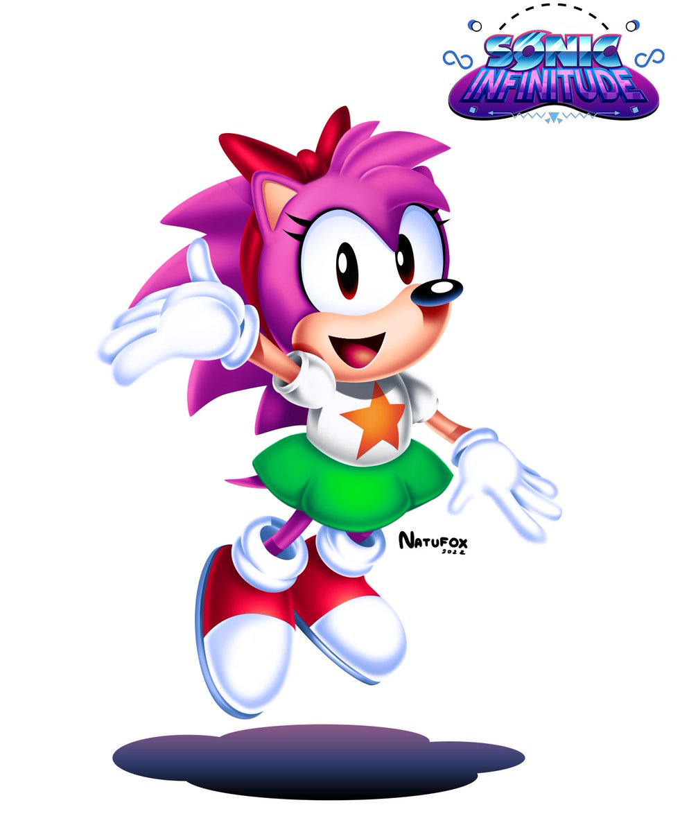 natufox08's tweet photo. Continued illustration, Added Amy Rose for @SonicInfinitude https://t.co/S1YSX0Y6hz