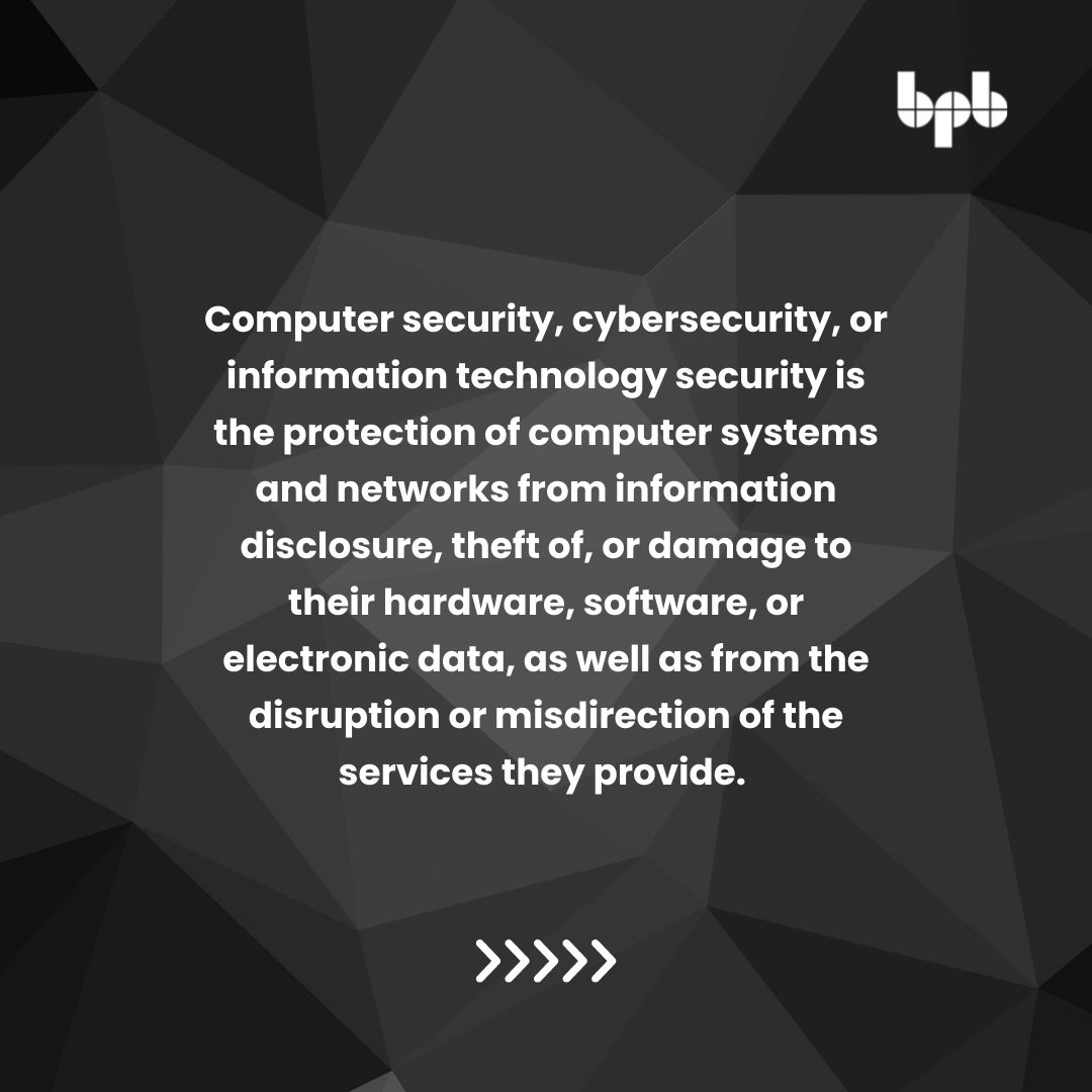 bpbonline's tweet photo. Interested in #Cybersecurity ๐จโ๐ป ?
Swipe โก๏ธ for more information
#BPBOnline #cybersecurityawareness #security #applicatonsecurity #cloudsecurity #networksecurity #iotsecurity #infrasecurity #computersecurity #infosec https://t.co/caJZvF5OSe