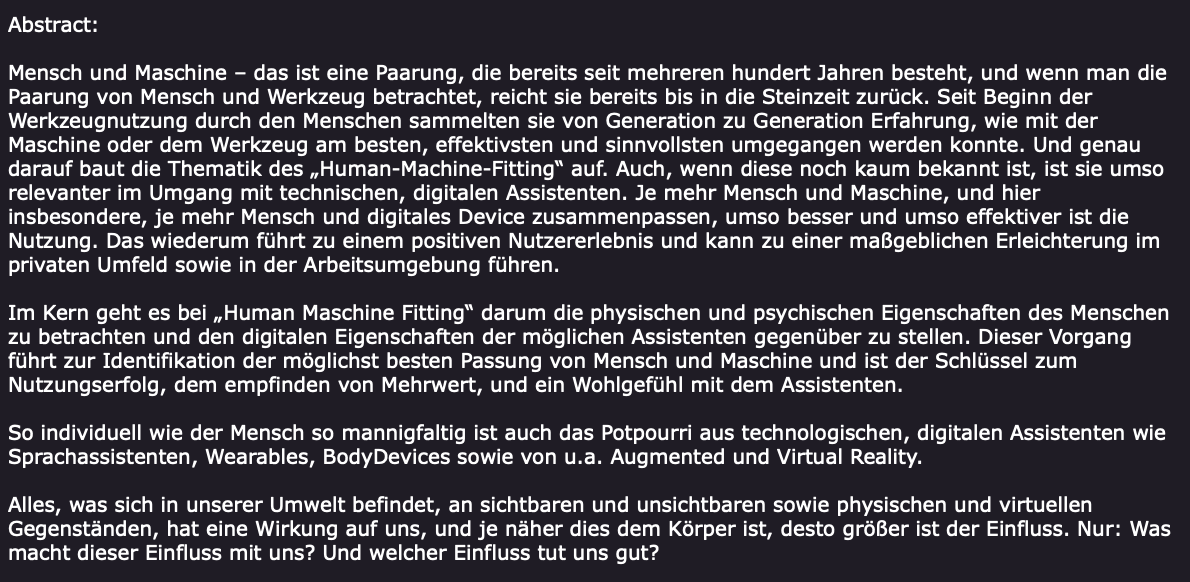 MensaScience's tweet photo. Diesen Mittwoch, 19 Uhr, berichtet Pia Beyer-Wunsch von der Uni Ulm bei #MensaGoesScience zum Thema Human-Machine-Fitting! Abstract im Bild. Zur Anmeldung hier lang: https://t.co/QaIGojxSQS #mensasociety https://t.co/cZtaSTqAjp
