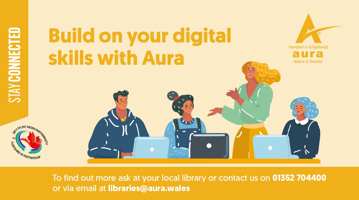 aura_wales's tweet image. Get Online with Aura Wales! 😃💻📲
To find out more ask at your local library, call us on 01352 704400 or email us at: libraries@aura.wales 
  
#AuraLibraries  #BetterConnected #GetOnlineWithAura