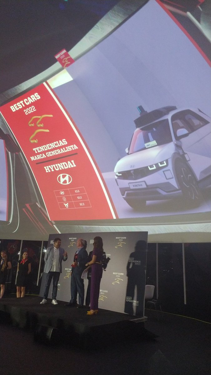 🤝 Recoge el premio Best Cars 2022 por Tendencias Generalista el Director General Hyundai Motor España, Leopoldo Satrústegui. <a href="/HyundaiPR_es/">Hyundai Prensa</a>  #BestXperience
