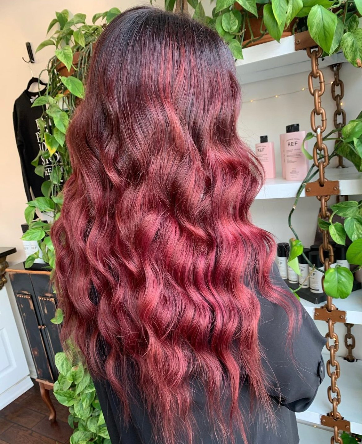 Lakme USA on Twitter: "Ruby Red💎 Any one else obsessing over this jewel  toned color? This color was done at @allthingsnewsalon in Shelbyville, KY😍  https://t.co/csBZh3GIyc" / Twitter