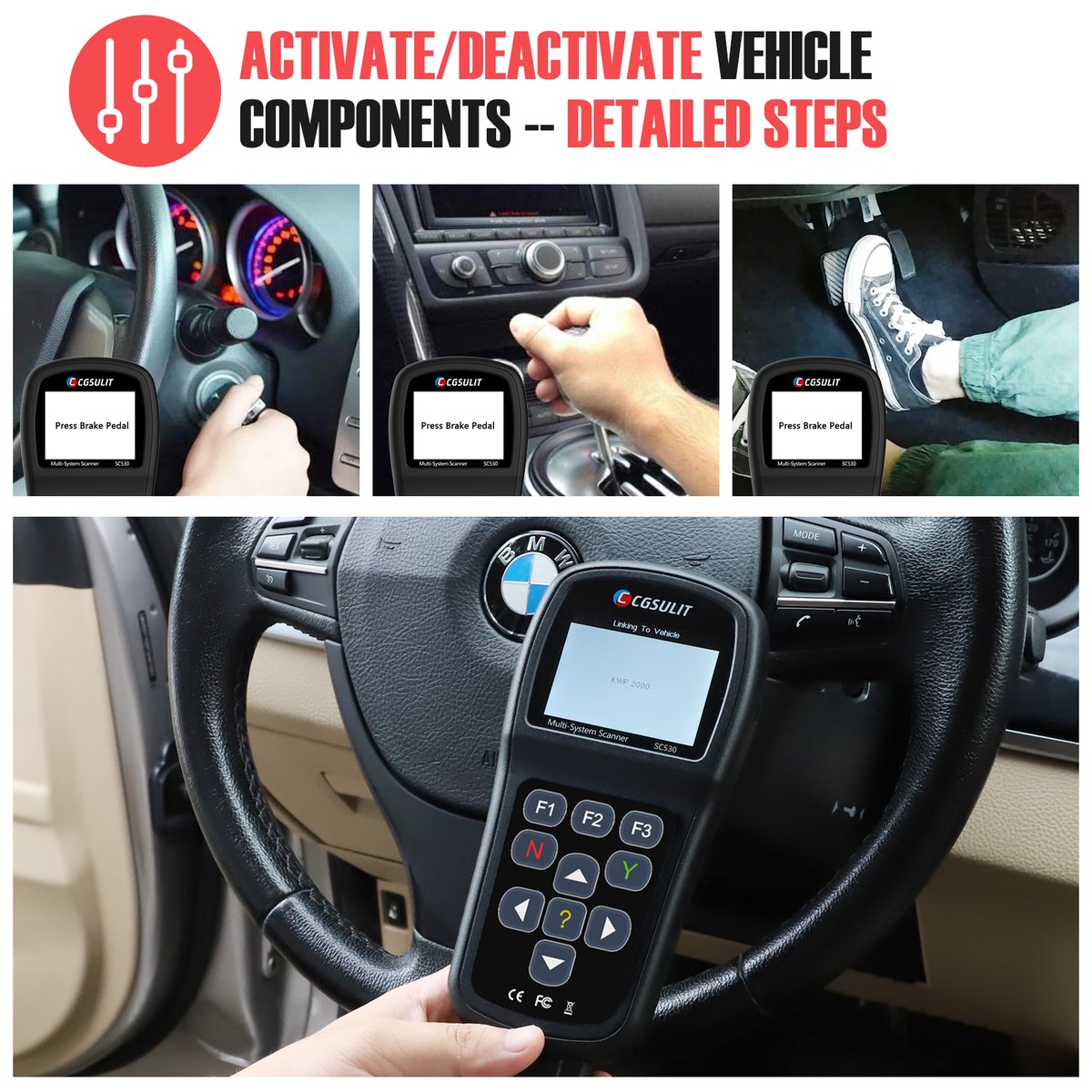 CgsulitTech's tweet photo. SC530 Active Test/Bi-directional Scan Tool supports full system diagnosis and OBD function for your car. #cgsulit #obd2 #obd2 #obd2scanner #carscanner #cardiagnostic #cardiagnostics #autodiagnostics #carmaintenance https://t.co/kkIF709QGV