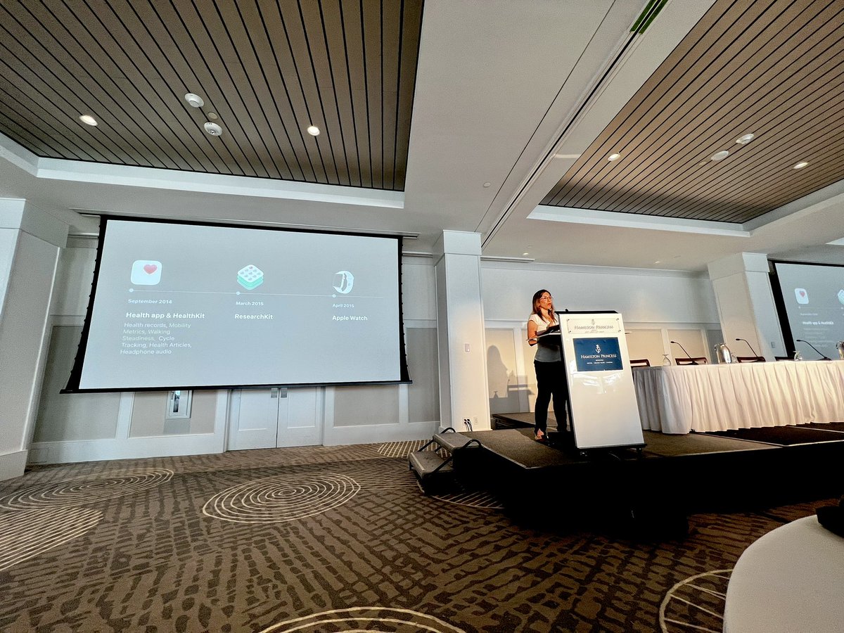 zakkohane's tweet image. From fall detection &amp;amp; prevention to cardiac arrhythmia @yaelgarten @apple outlines ML and work/life integration required for effective delivery of AI value in health #beyondAlgorithms #sail22