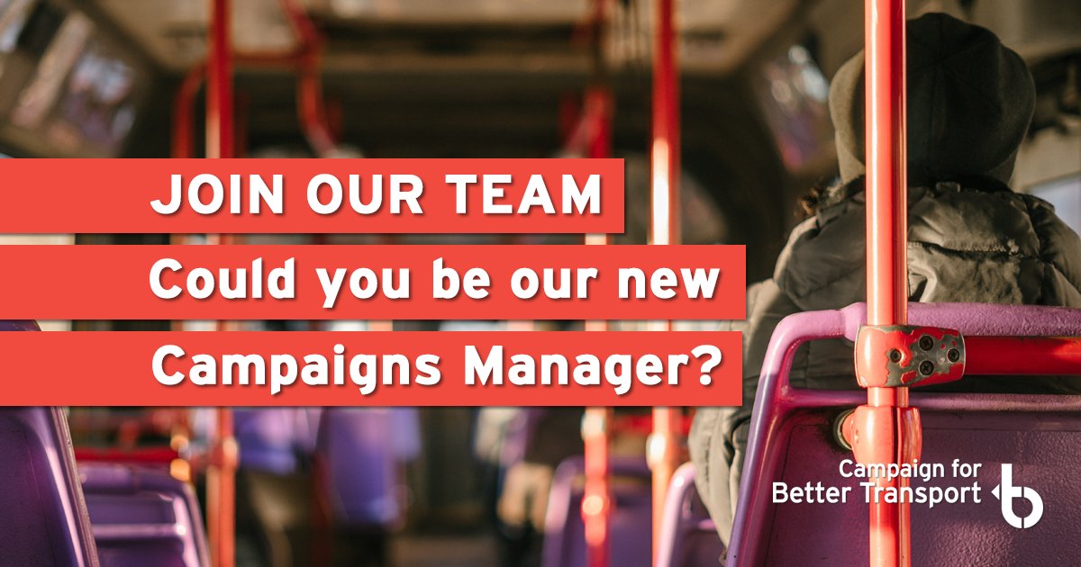 CBTransport's tweet photo. Could you be our new Campaigns Manager?
We are looking for a confident, effective communicator with a commitment to sustainability and a good understanding of the UK political system.
https://t.co/3kuQrIpWtz
#jobs #charityjobs #campaignjobs https://t.co/TWsL1y2uOr