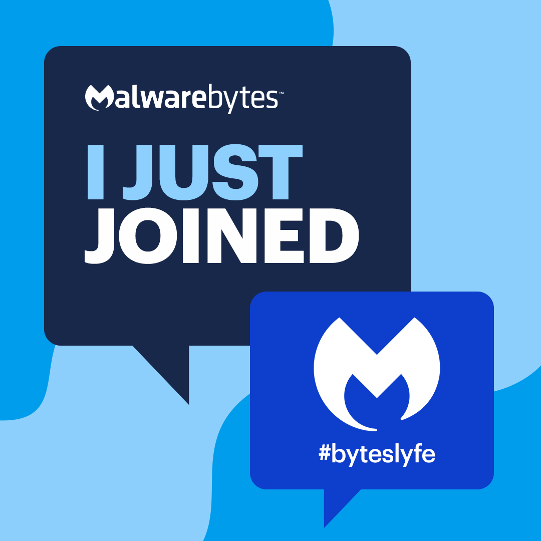 EmilyDauster's tweet image. Super excited to start my new journey with the @Malwarebytes team!  #byteslyfe