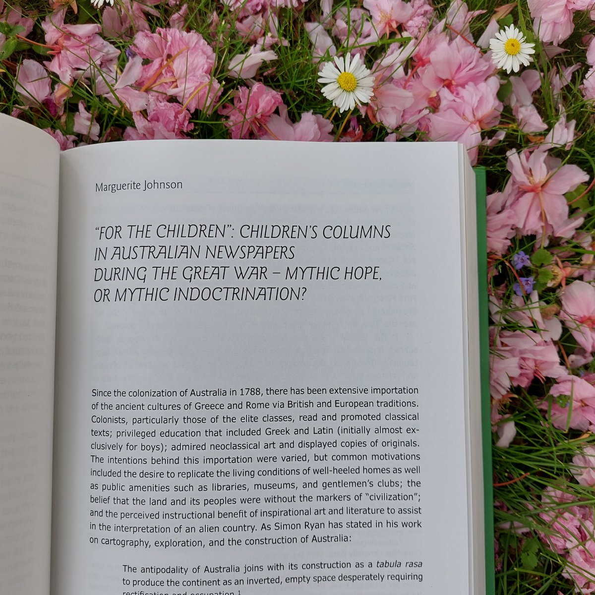 OMChildhood's tweet photo. #OurMythicalHope
Marguerite Johnson on "“For the Children”: Children’s Columns in Australian Newspapers during the Great War – Mythic Hope, or Mythic Indoctrination?".
📖🔓#OpenAccess:
https://t.co/EjXUS9ZRZU
#OMChildhood #H2020 #ERCCoG #mythology #childhoodresearch #researchbook https://t.co/1v4OPScGdu