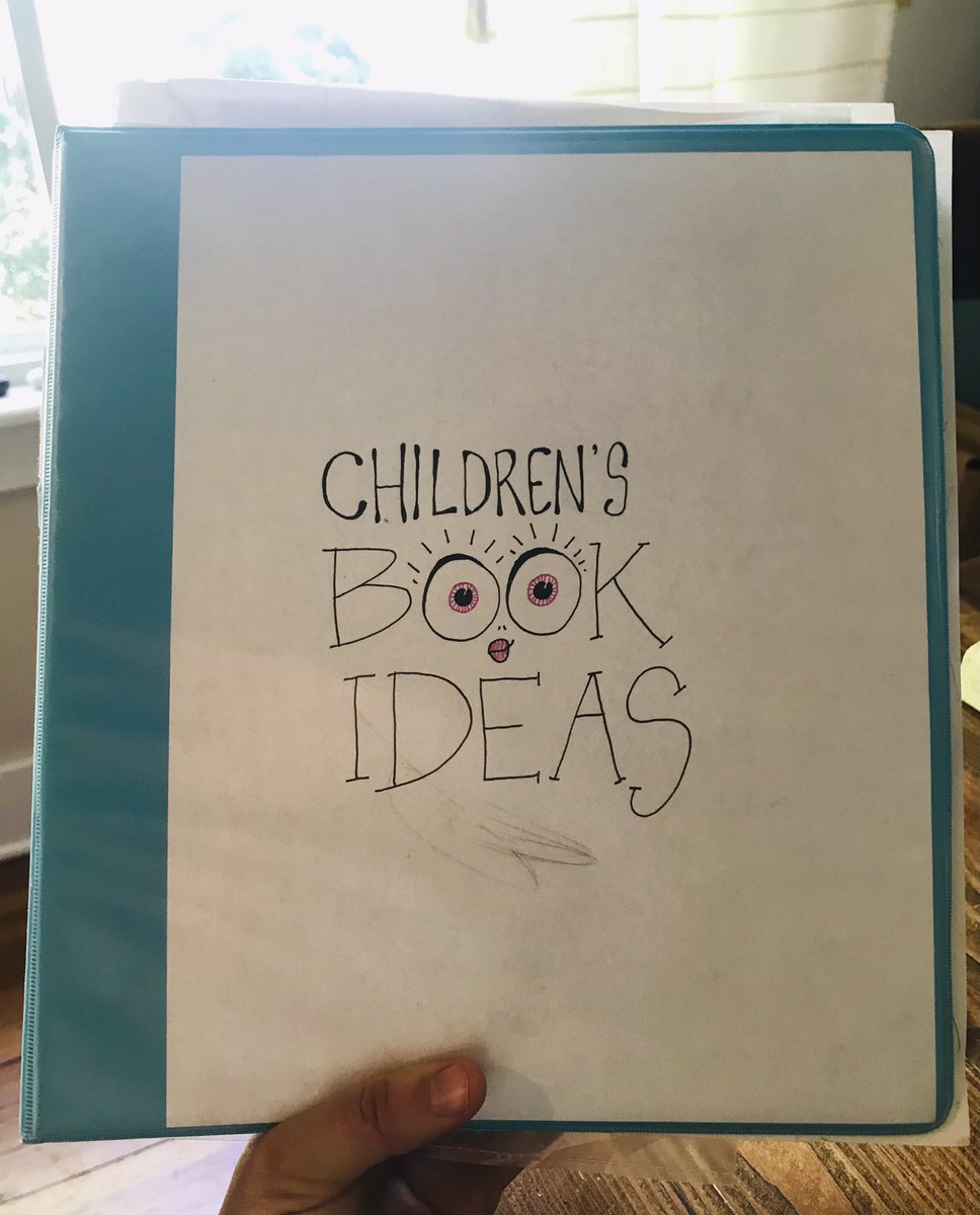 Do any of my #pb #writer friends keep a huge binder like this one? I find it helps me organize and focus my goals, and keep track of different drafts of each manuscript and character design.