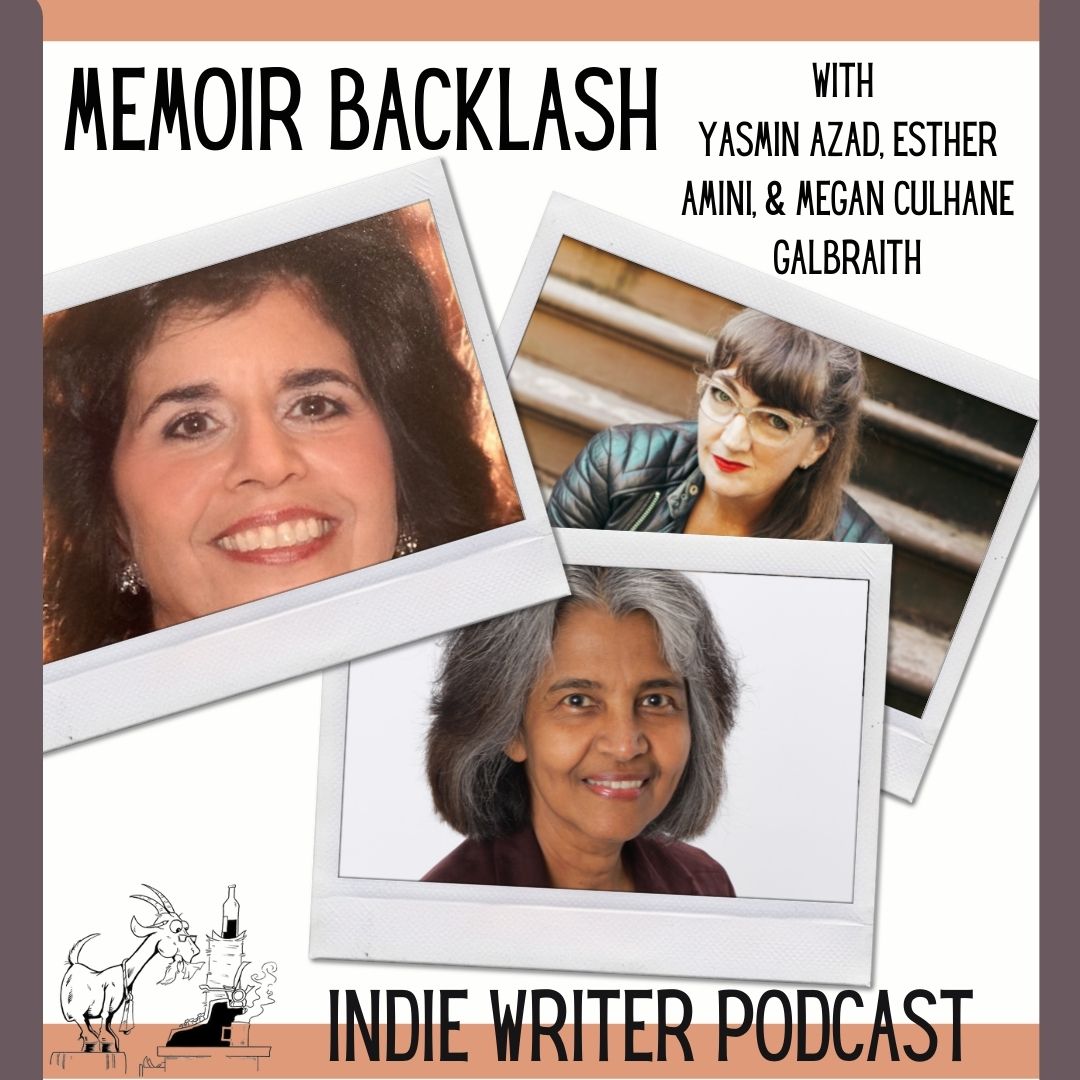 IndieWriter_Pod's tweet photo. New episode of the #indiewriterpodcast is live! 

Listen to @totallynotbex talk about the dreaded MEMOIR BACKLASH, and what it takes to claim your own story with authors @megangalbraith,  Yasmin Azad, and Esther Amini. 

https://t.co/Y8tbwHjuqI https://t.co/R5F6x0QOXb