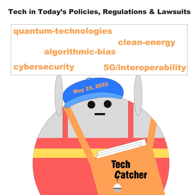 tech_catcher's tweet image. Tech keywords featured in today’s policies, regulations &amp;amp; lawsuits: #algorithmic_bias, #quantum_technologies, #5G, #interoperability, #cybersecurity, #clean_energy (details &amp;amp; links see replies)