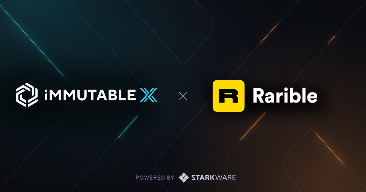 Immutable's tweet photo. Rarible is coming to ETH L2 ⓧ

We’re thrilled to power @Rarible mission to expand its open-source protocol on Ethereum w/ gasless minting/trading &amp; 100% carbon neutral NFTs

++ https://t.co/Xn6cHcqaor users will access high-quality gaming content on IMX

https://t.co/QJVUqjIN6M https://t.co/ABj53VpwHF