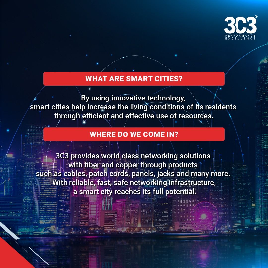 3C3PvtLtd's tweet photo. Smart cities are the future! But in order to build one, smart networking solutions are essential. Here is how 3C3 provides world class smart city solutions.
#3C3 #Cables #MakeInIndia #ConnectivityWithExcellence #SmartCity #SmartCityPlanning #SmartCities #Technology https://t.co/CP0BjudDP2