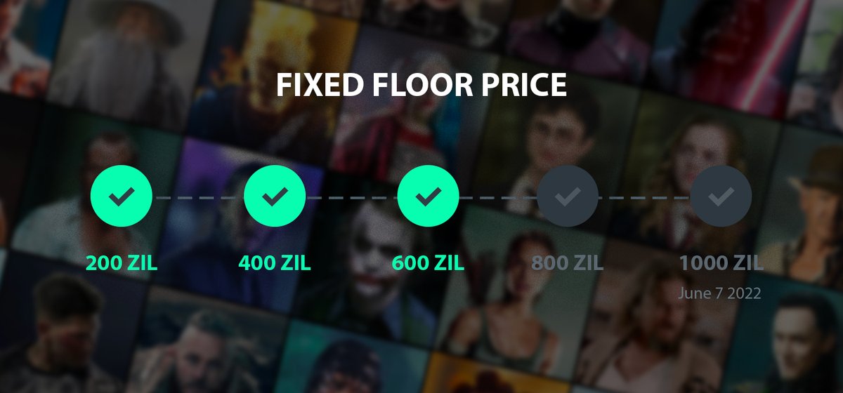 Weekly Floor Price Increase to 600 $ZIL 🚀

Only 14 #NFT left for sale ⏳

➡️zilswap.io/arky/collectio…

Hold it, print it, enjoy it, trade it 🙌

#Zilliqa $ZWAP $XCAD $LUNR $EVZ #NFTCommunity #NFT #NFTS #NFTProject $SWTH