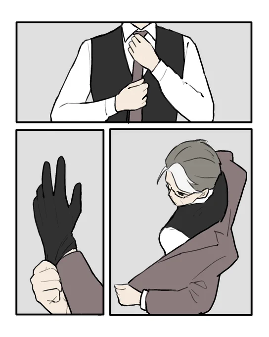 #かえりょうの交渉人
仕事に出掛ける時雨さん 