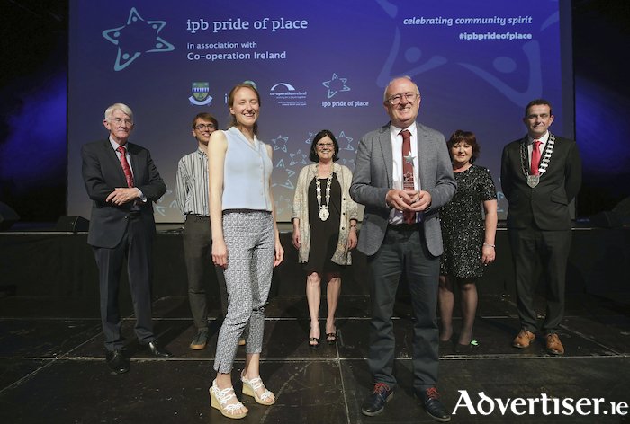 Galway community projects were honoured at the the all-Ireland Pride of Place community awards on Monday evening (May 16 ) in Killarney.  Congratulations Brendan Smith!  galwaynationalparkcity.com   
Tuatha of Terryland Forest Park, Galway, winners of the Pride of Place.
