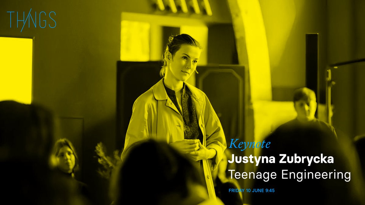 <a href="/JustynaZubrycka/">Justyna Zubrycka</a> is an expert in creating boundary-pushing ideas and bringing them to market in a responsible way. For our opening keynote of #ThingsCon22 she will share her knowledge on her current work with <a href="/jugendingenieur/">teenage engineering</a> and more. thingscon.org/conference-202…