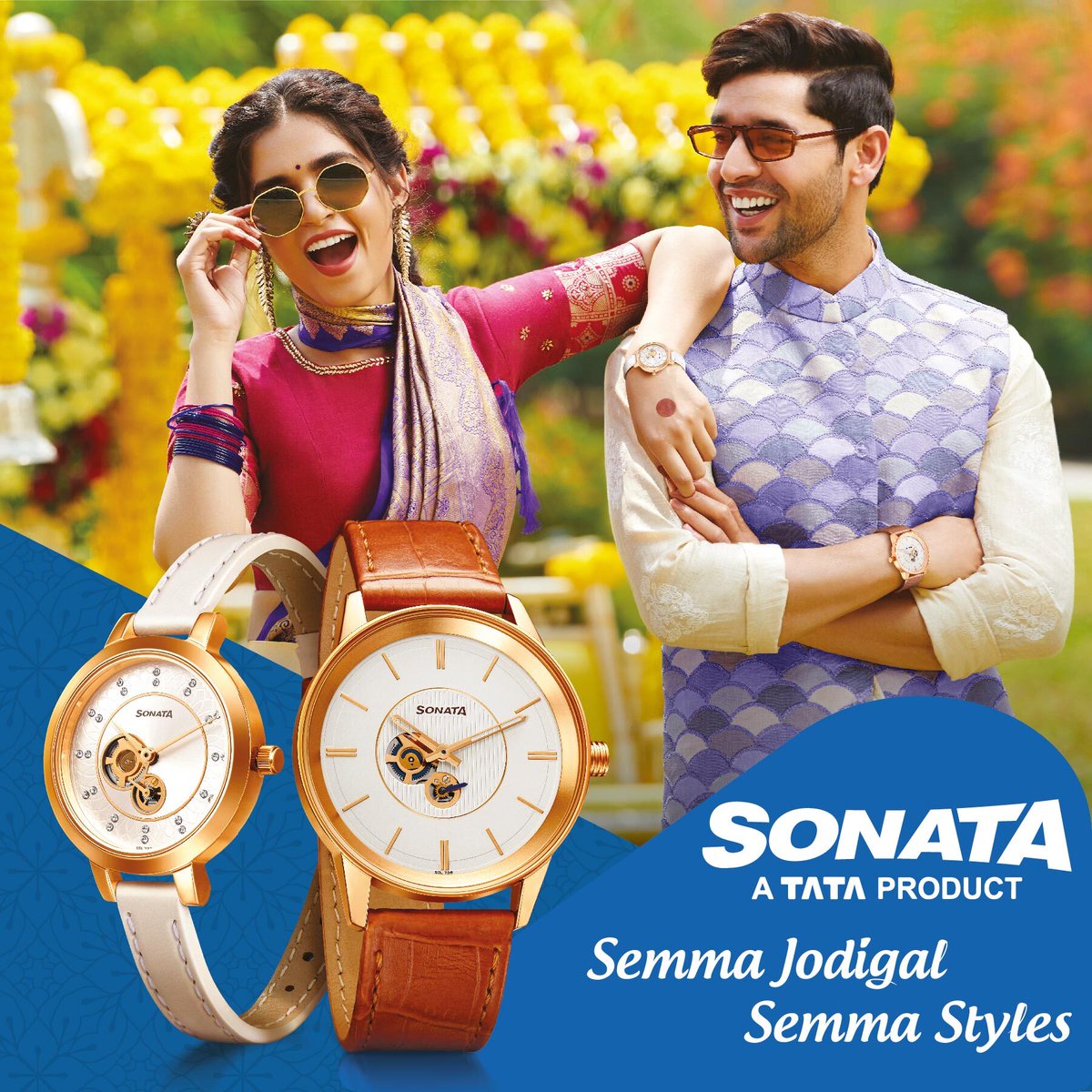 SonataWatches's tweet photo. To moments of unending bliss!
Here’s to the journey that brings you closer to the one you #love the most! #Celebrate the special journey with your #PartnerInStyle- the #WeddingCollection from #SonataWatches.
Shop now: https://t.co/tquCSouEWY
#CoupleWatches #Trendy #Watches https://t.co/efS2wq3Pan