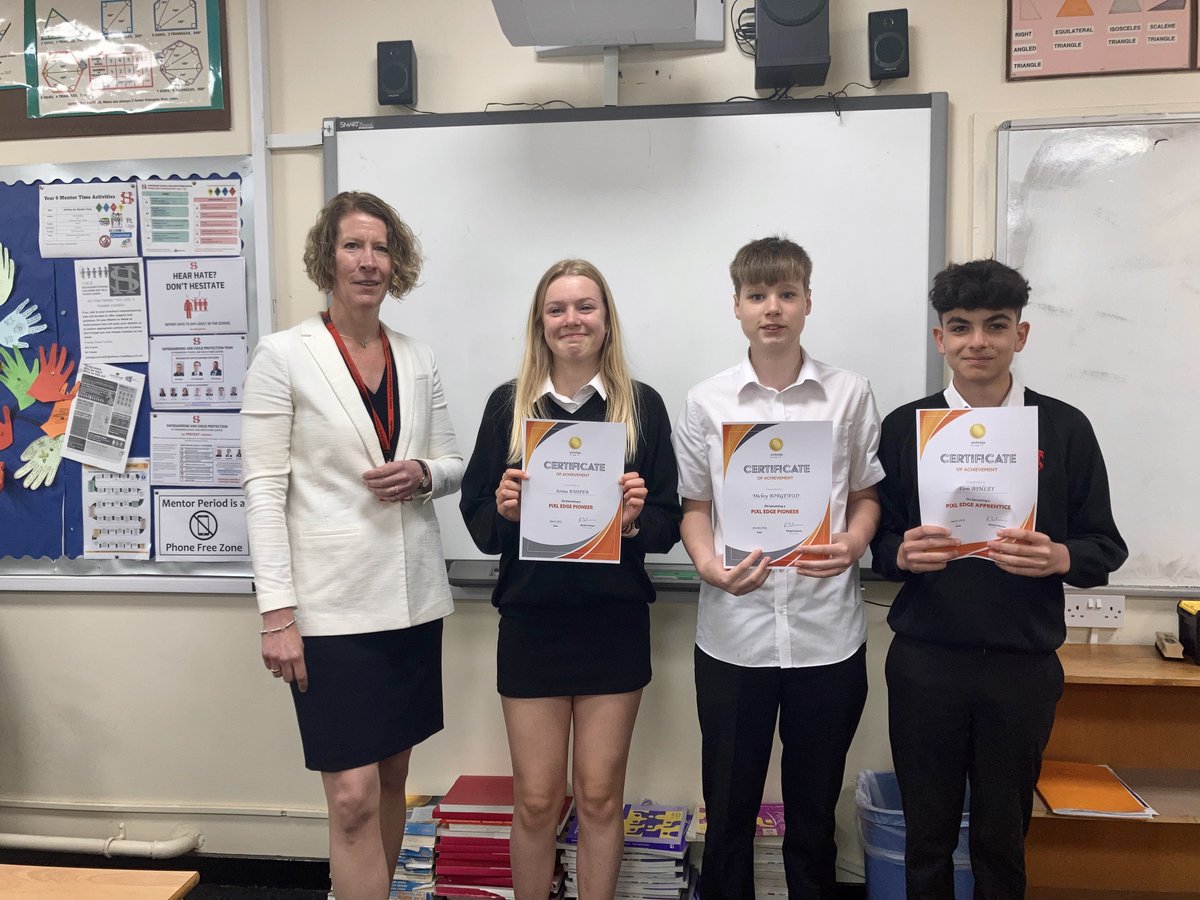 HighdownSchool's tweet photo. Congratulations to our latest cohort of 21 Year 9 students who received their PiXL Edge certificates today. Year 9 are leading the way with a total of 98 certificates issued to date. 2 Year 8 students also received certificates - the first awarded this year!
#pixledge https://t.co/JAYVdkixZU