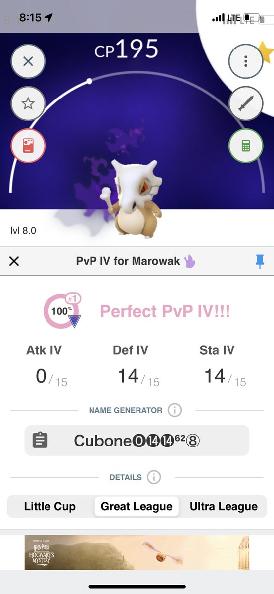 4U2NVPoGO's tweet photo. Iβm not much of a #PvPer, but this is pretty cool. #AWak soon! #PokemonGO #PvP #Shadow #PvPHundo https://t.co/ZUi7enYe7o