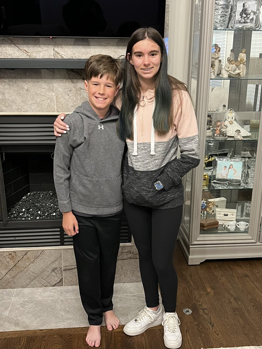 AmandaS_Todd's tweet photo. 🎶Schools….out for winter???? 🎶  Oops, I mean summer, even if the weather feels more like winter!  These two have had an incredible year and both will rule their schools next year!  Onward and upward!!! https://t.co/HAW28UksBF