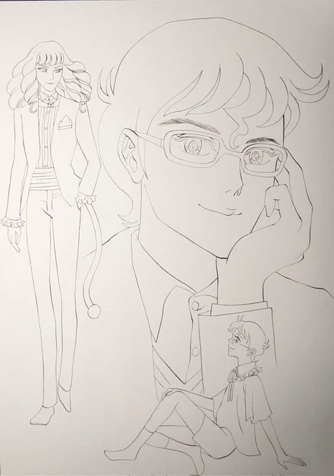 ペン入れ終わり。彩色へ。

#制作過程 #絵描きさんと繋がりたい    
#イラスト #ペン画 