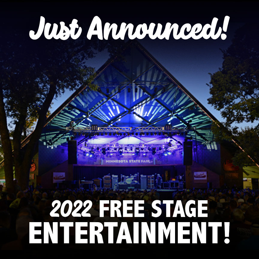 BIG NEWS! 🪗🎺🎵🎹🎸 The 2022 Minnesota State Fair free stage entertainment lineup is here! See more than 900 shows throughout all 12-days of the Great Minnesota Get-Together. Best of all, they are all FREE with fair admission! bit.ly/msf-free-ent