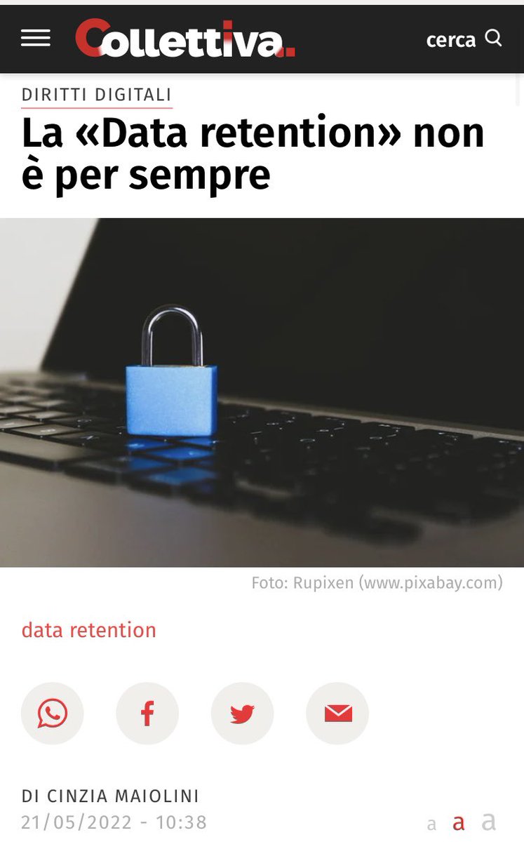 ADeLuca_SlcCgil's tweet photo. La Data retention non è per sempre.
Con l’utilizzo di strumenti digitali, l’esplosione dello #smartworking la tutela da parte del sindacato dei #dati dei lavoratori è atto indispensabile per difendere i #diritti individuali
#IdeaDiffusa
#privacy
@GPDP_IT
https://t.co/6kDxki7zYG https://t.co/V1OvG2EKS6