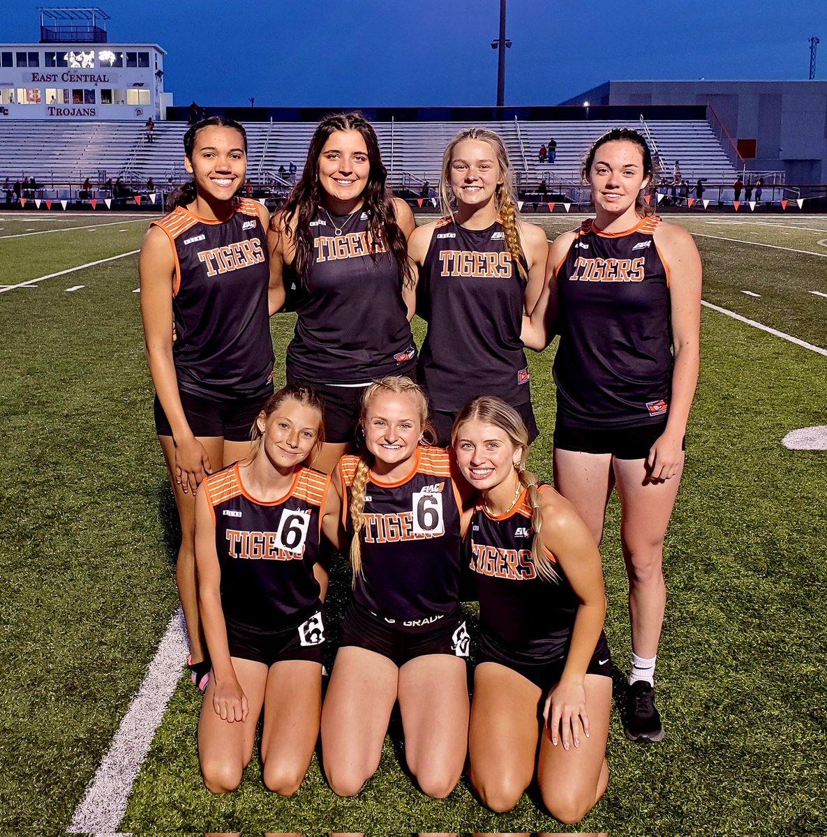 LBurgTigerTandF's tweet photo. Good Luck to these 7 Tigers (plus the alternates) as they travel to Franklin Community HS this evening for the Girls IHSAA Track  Regional #6! @LburgTigers https://t.co/9YcvG4T8I9