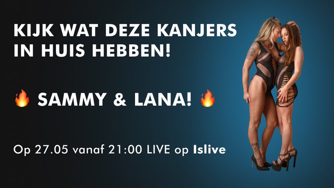 A.s. Vrijdag avond vanaf 21.00 uur zijn ik en @SamGoud84 samen online op https://t.co/269ZYAsjkY  Geniet<a href="/tag/skype"class="tags"><span>#skype</span></a>