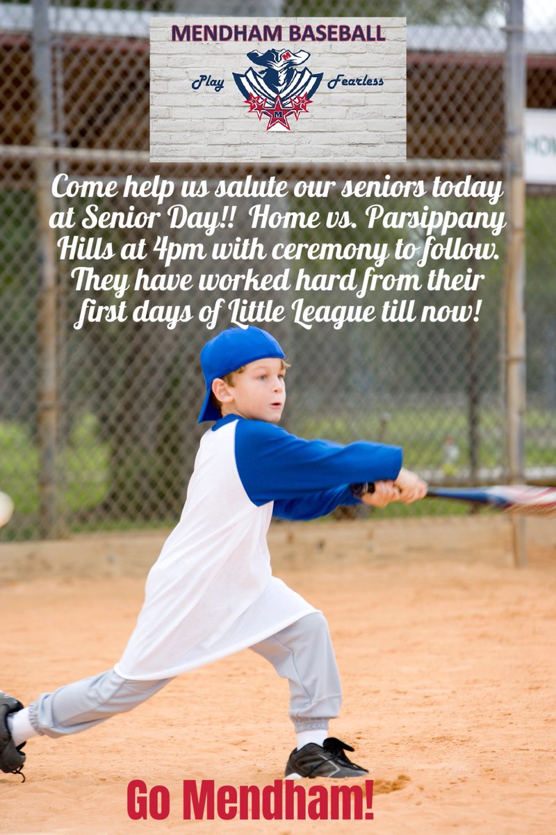 Wmmhsbaseball's tweet photo. Senior Day today!! https://t.co/qMymKfnGTf