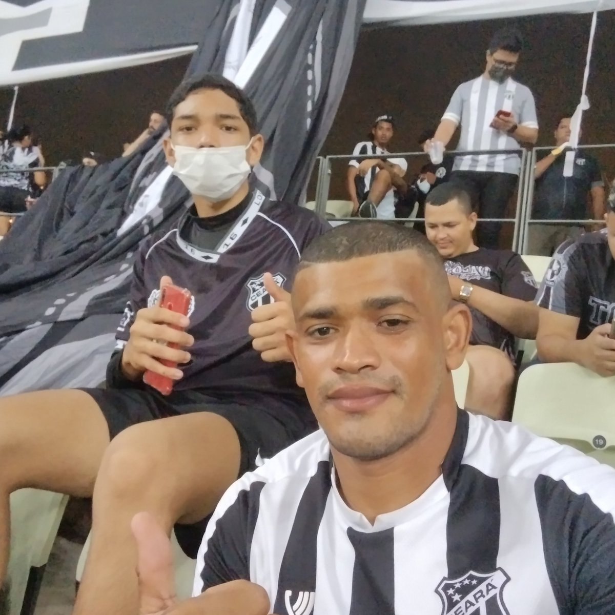 No jogo do Vozão 🖤🤍
