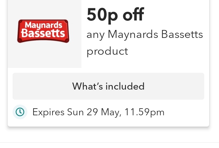 MissKatrinaLee's tweet photo. Noticed this quite a lot @coopuk @coopukpress - Offers were available to choose yesterday, I chose 50p Off Maynards products all of which were £1. Today they are £1.65. You did exactly the same with Galaxy Products the week before. Its just a scam! So disappointing. https://t.co/3NWakHxamS