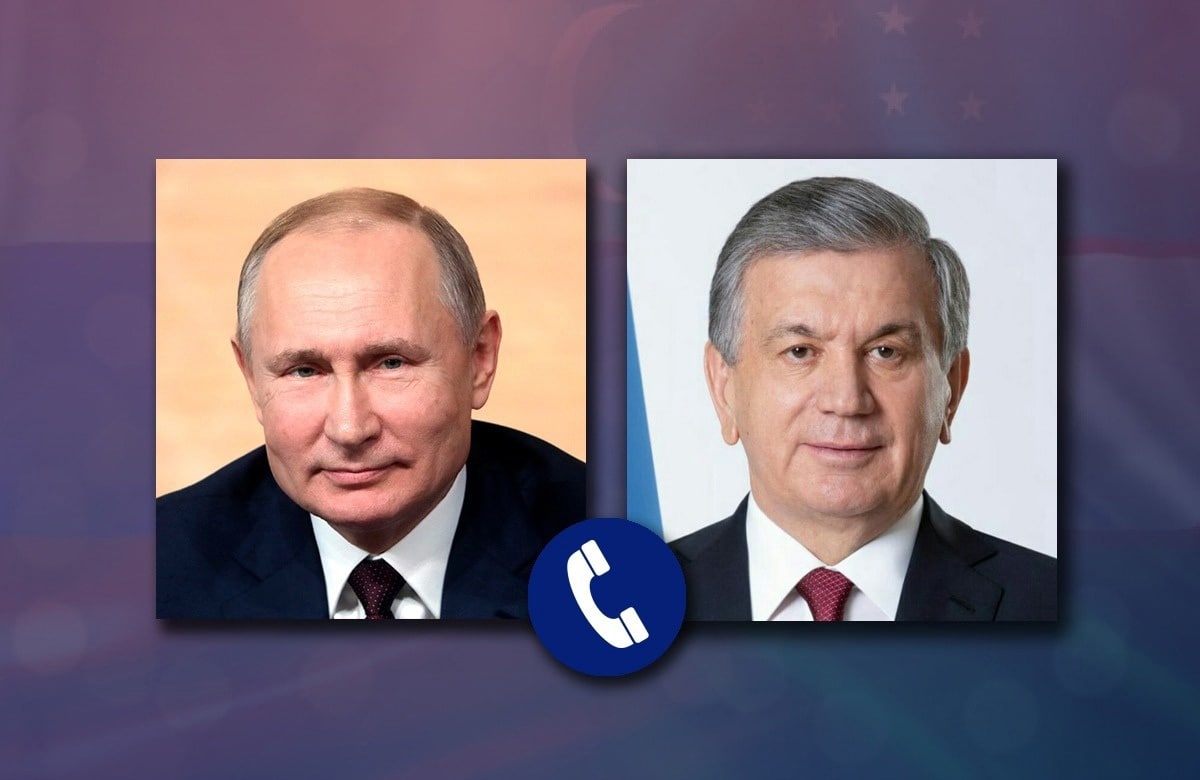 MID_RF's tweet photo. 🇷🇺📞🇺🇿 Состоялся телефонный разговор Президента В.Путина с Президентом Узбекистана Ш.Мирзиёевым.

Обсуждены ключевые темы двусторонней повестки дня, шаги по расширению взаимовыгодного торгово-экономического и культурно-гуманитарного сотрудничества.

🔗 https://t.co/zOs9wEPSsL https://t.co/YHdf9VZrmB