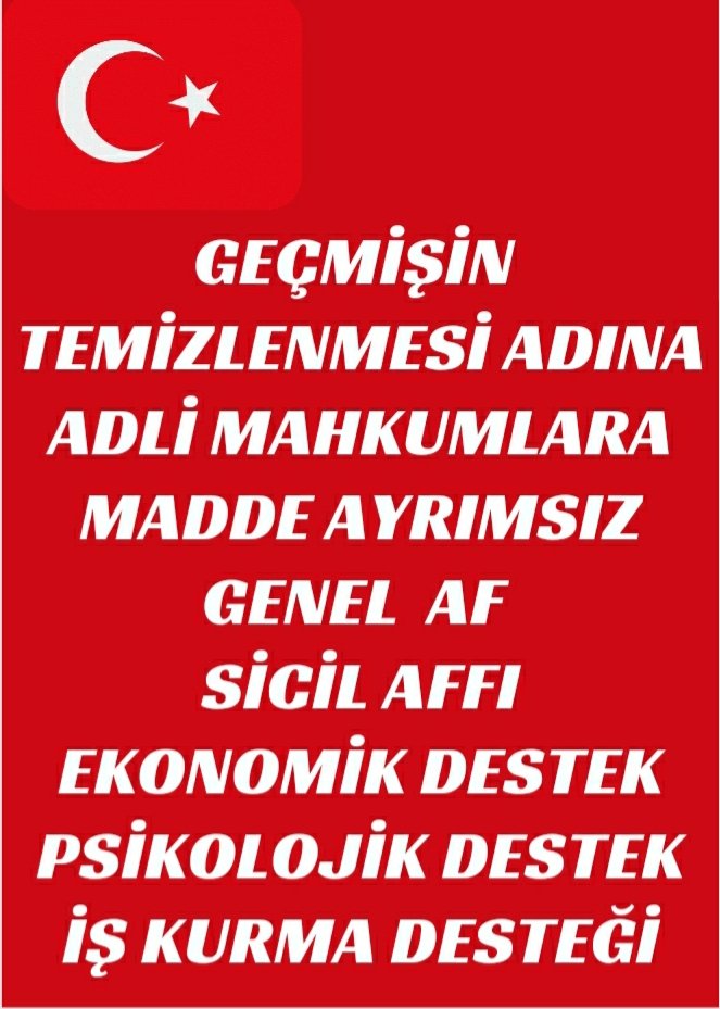 (Adli mahkuma)
GENEL AF İSTİYORUZ
<a href="/tcbestepe/">T.C. Cumhurbaşkanlığı</a> <a href="/RTErdogan/">Recep Tayyip Erdoğan</a> <a href="/Akparti/">AK Parti</a>
<a href="/Hayati_Yazici/">Hayati Yazıcı</a> <a href="/NumanKurtulmus/">Numan Kurtulmuş</a> <a href="/BY/">Binali Yıldırım</a> <a href="/dbdevletbahceli/">Devlet Bahçeli</a> <a href="/YildizFeti/">Feti Yıldız</a> <a href="/bybekirbozdag/">Bekir  Bozdağ</a> <a href="/yilmaztunc/">Yılmaz TUNÇ</a> <a href="/M_Sarigul/">Mustafa Sarıgül</a> <a href="/kilicdarogluk/">Kemal Kılıçdaroğlu</a> <a href="/ahhakverdi/">Ali Haydar Hakverdi</a>