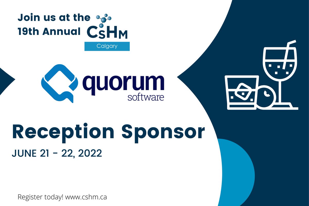 CSHM_CGY's tweet image. Thank you to @quorumenergy for their partnership as our 2022 Reception Sponsor! Haven’t registered? You still can! Go to CsHm.ca and register today!