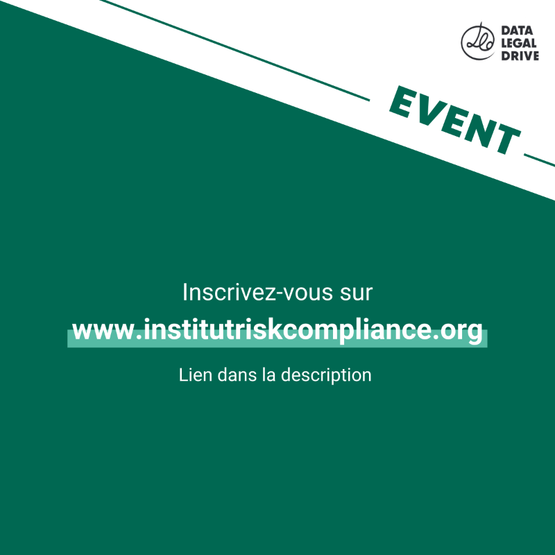 DataLegalDrive's tweet photo. 📅 Data Legal Drive s'invite à la 11ème édition de la journée du Management Juridique ! ⚖️ Rendez-vous le 23 juin pour rencontrer nos experts #RGPD et Sapin II. 🚀 
#GDPR #compliance #conformité #Miseenconformité #DPO #DJ #expertRGPD #juriste #privacy #anticorruption #jmj