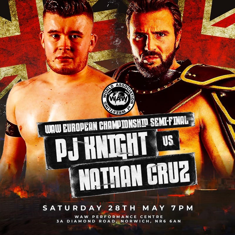 The first match in the European Championship tournament has been confirmed. Former World champion @PJKnight18 hopes to fend off former British champion Nathan Cruz in this semi-final contest. Join us live from 7pm on Saturday at twitch.tv/wawuklive