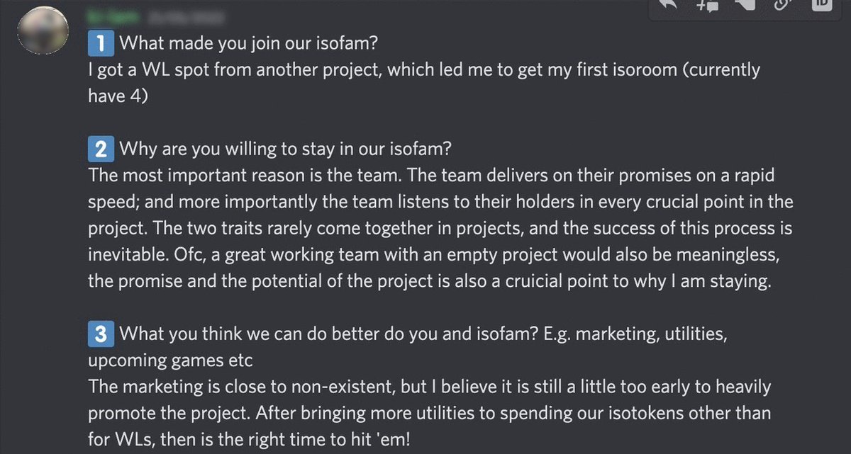 "The team delivers on their promises on a rapid speed."⚡️

We hear you, our isofrens, and we respond asap. We continue to deliver, and we keep building (FAST). Let's build up the marketing piece together! See you in our Gen2!🙋‍♀️🙋