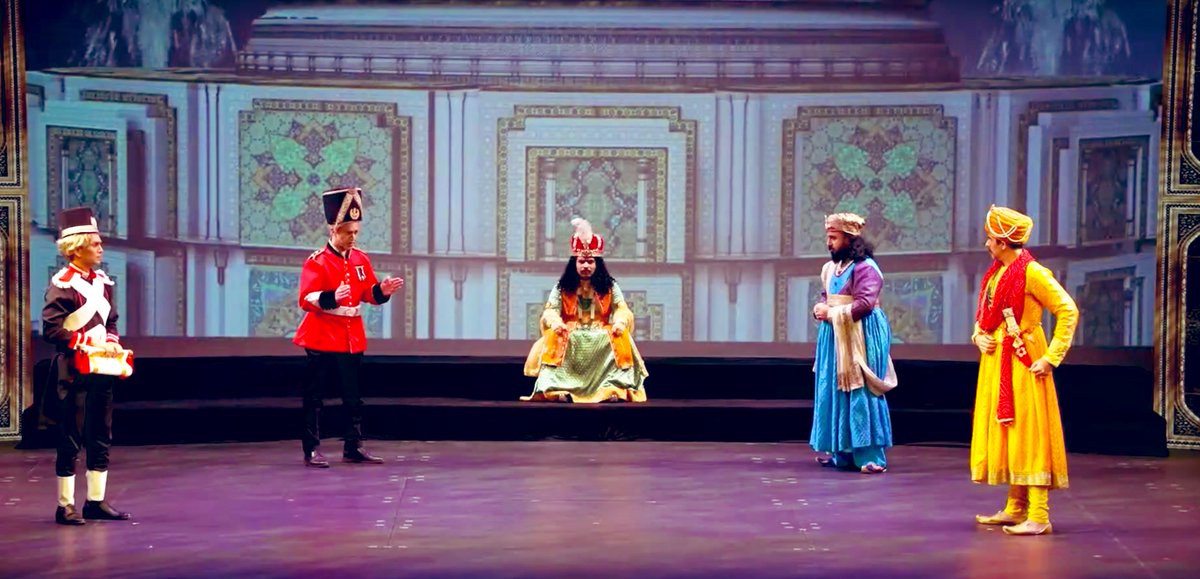 EOIBeijing's tweet photo. @EOIBeijing virtually joined @CGIHongKong’s flagship event under #AmritMahotsav - “The Oudh Quatrain” Musical. 

Teacup Productions presented the play in the Parsi Theatre style as the story meandered around dreams, aspirations &amp; realities of the protagonists. https://t.co/tg8GR5d06c